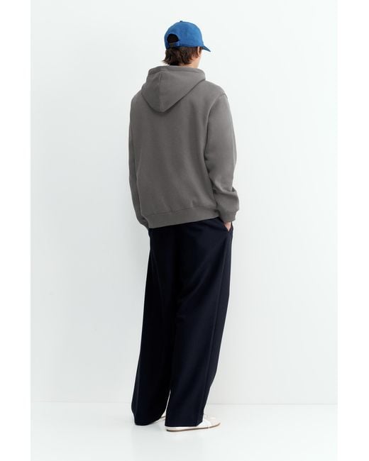 Sweat Basique À Capuche Pull&Bear pour homme en coloris Gray