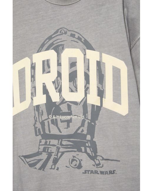 Pull&Bear Star Wars Droid T-Shirt in het Gray voor heren