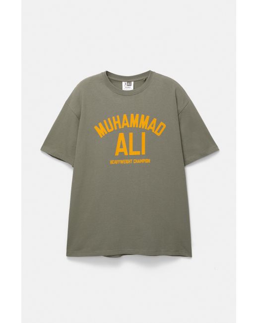 Pull&Bear Grünes T-Shirt Muhammad Ali in Green für Herren