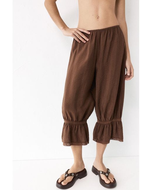 Pull&Bear Natural Bloomer Trousers