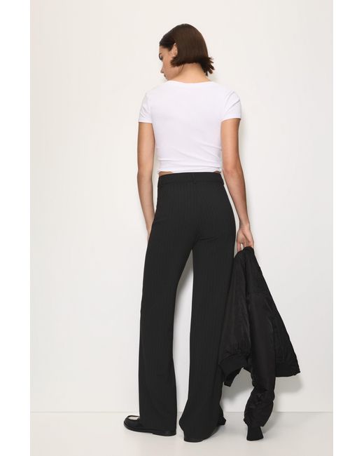 Pantaloni Eleganti Con Cucitura A Nervatura di Pull&Bear in Blue