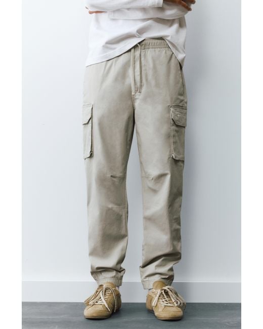 Pull&Bear Cargo Joggingbroek in het Gray voor heren