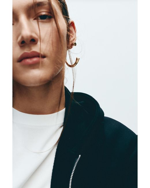 Pull&Bear Metallic Hoop Earrings