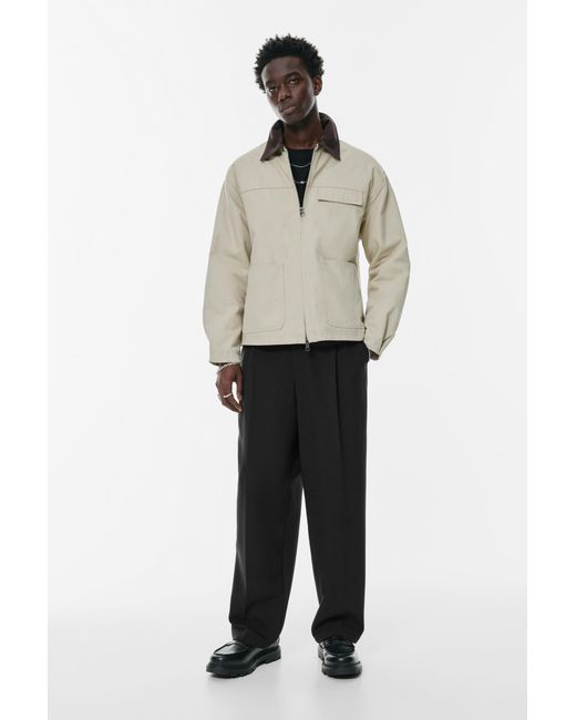 Pull&Bear Black Tailored Trousers for men