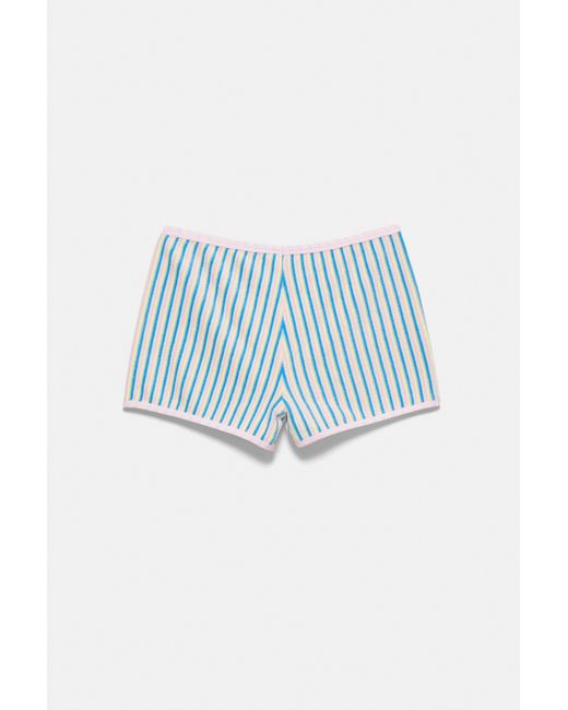 Pull&Bear Blue Pleasures X Stwd Towelling Shorts