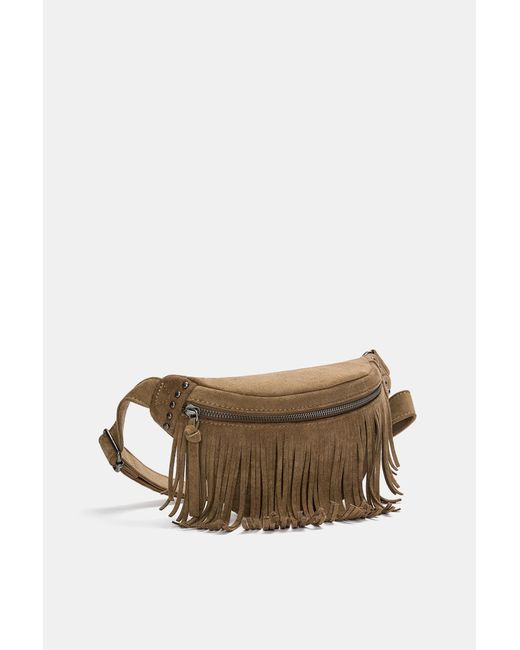 Pull&Bear Brown Gürteltasche Mit Fransen