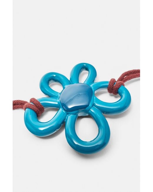 Pull&Bear Multicolor Floral Cord Belt