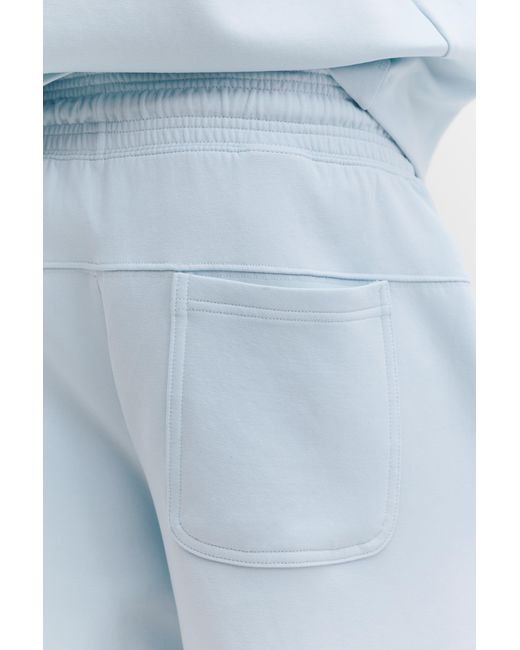 Pull&Bear White Interlock Jogger Bermuda Shorts for men