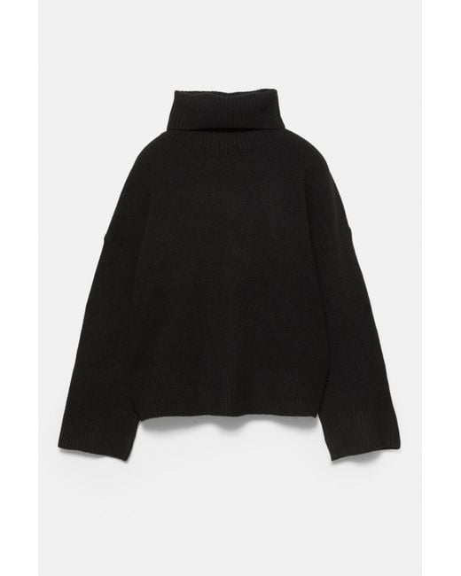 Pull&Bear Blue High Neck Jumper