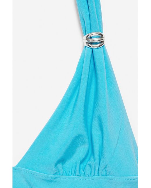 Pull&Bear Haltertop Met Studs in het Blue