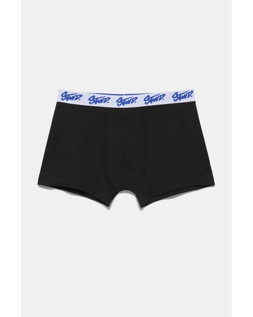 Pull&Bear 3-Pack Boxershorts in het Black voor heren