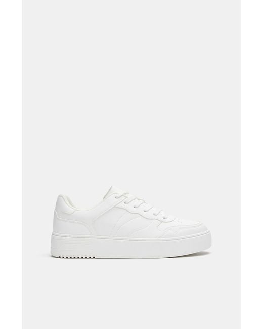 Pull&Bear White Chunky Sole Trainers for men