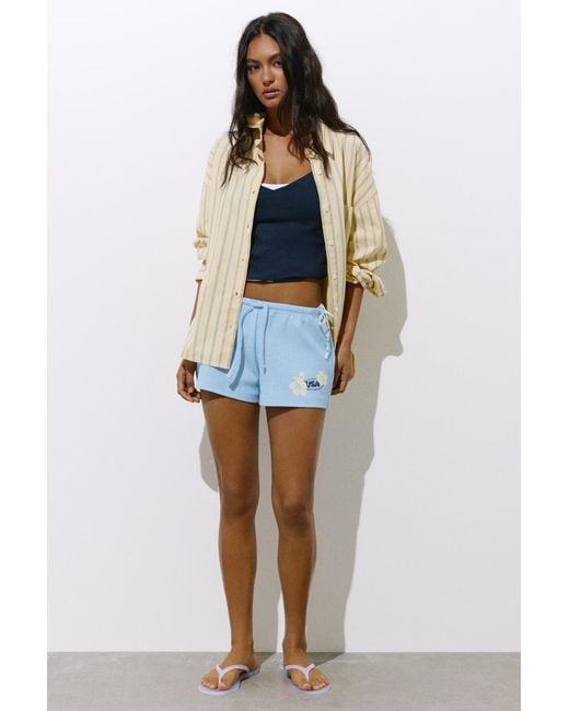 Short Texture Floreale di Pull&Bear in Blue
