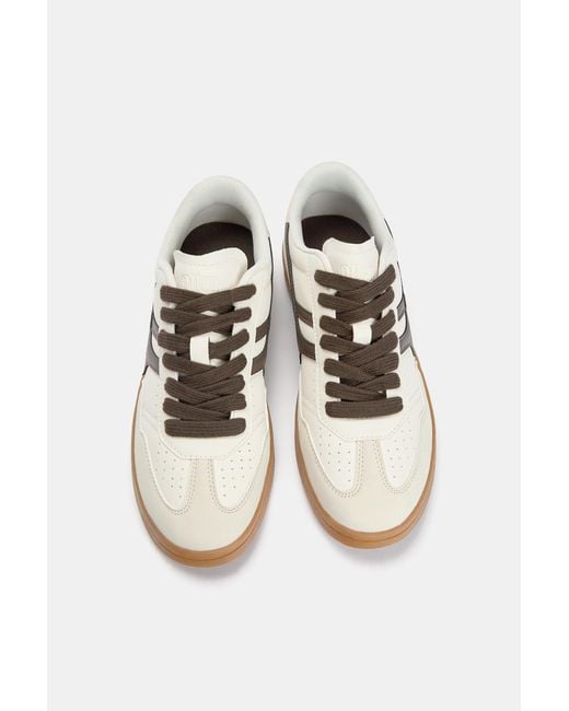 Pull&Bear White Retro Trainers