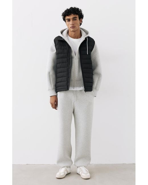 Pull&Bear Gewatteerde Bodywarmer in het Black voor heren