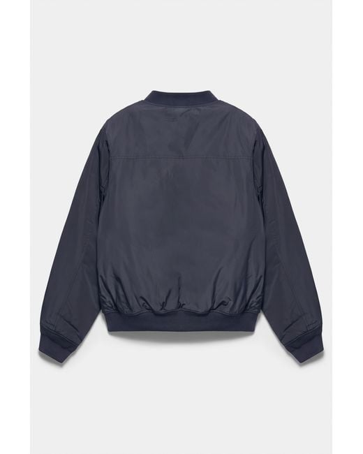 Pull&Bear Gewatteerd Bomberjack in het Blue voor heren