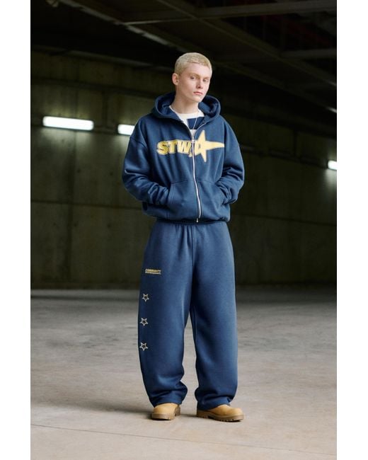 Pull&Bear Black Stwd Sweatpants for men