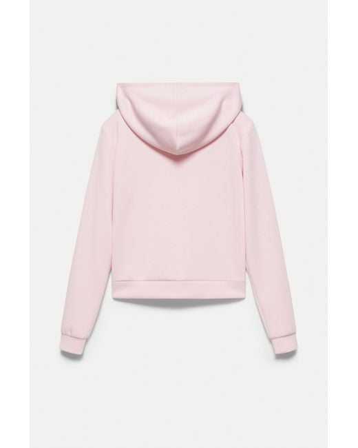 Pull&Bear Pink Zip-Up Hoodie