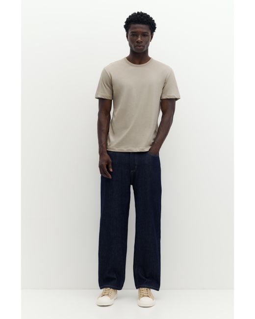 Pull&Bear Natural Slim Fit Basic T-Shirt for men
