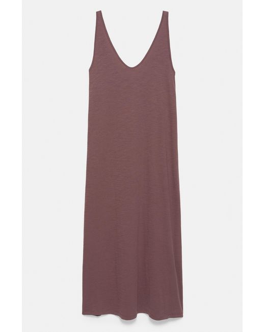 Pull&Bear Brown Strappy Midi Dress