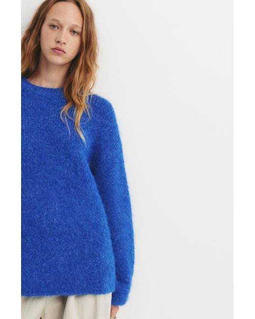 Pull&Bear Blue Oversize-Pullover