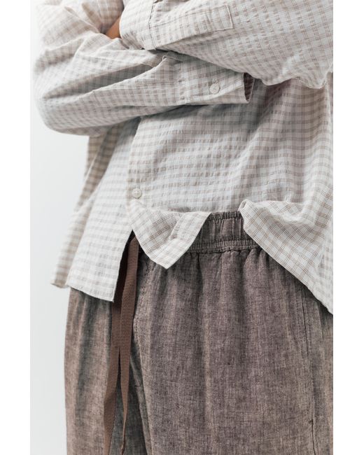 Pantalon Jogger En Lin Pull&Bear pour homme en coloris Gray