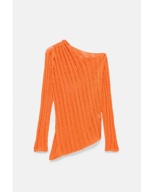 Pull&Bear Ajour Trui in het Orange