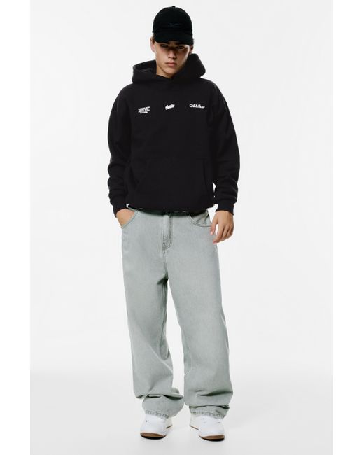 Pull&Bear Stwd Erdbeer-Kapuzen-Sweatshirt in Black für Herren