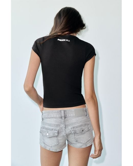 Pull&Bear Black Mean Girls Queen Bee T-Shirt