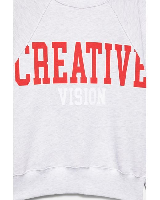 Sweat Graphique Creative Pull&Bear en coloris Green