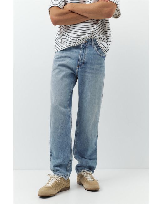 Pull&Bear Recht Model Jeans in het Blue voor heren