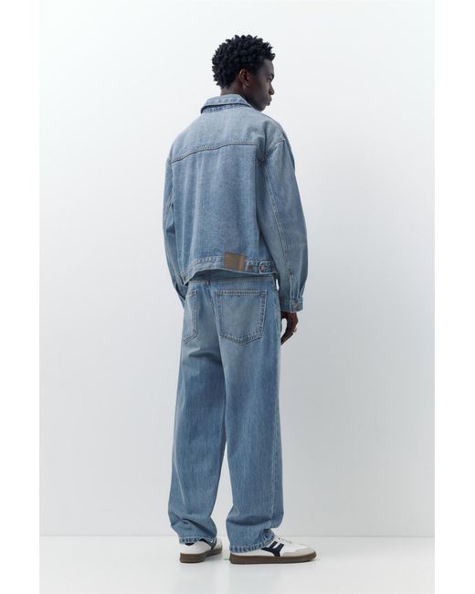 Pull&Bear Baggy Jeans in het Blue voor heren