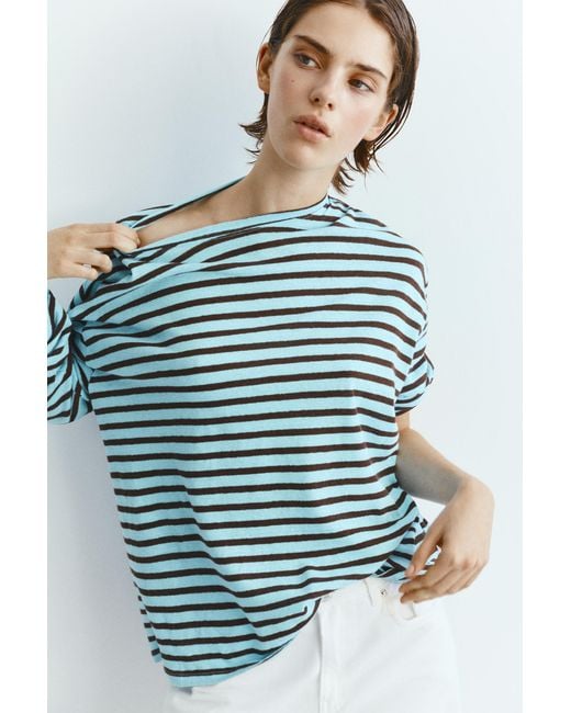 Pull&Bear Red Long-Sleeve T-Shirt