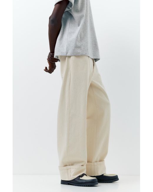 Pull&Bear Gray Straight-Leg Selvedge Jeans for men