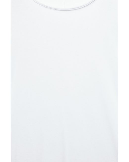 Pull&Bear White Oversize Long Sleeve T-Shirt