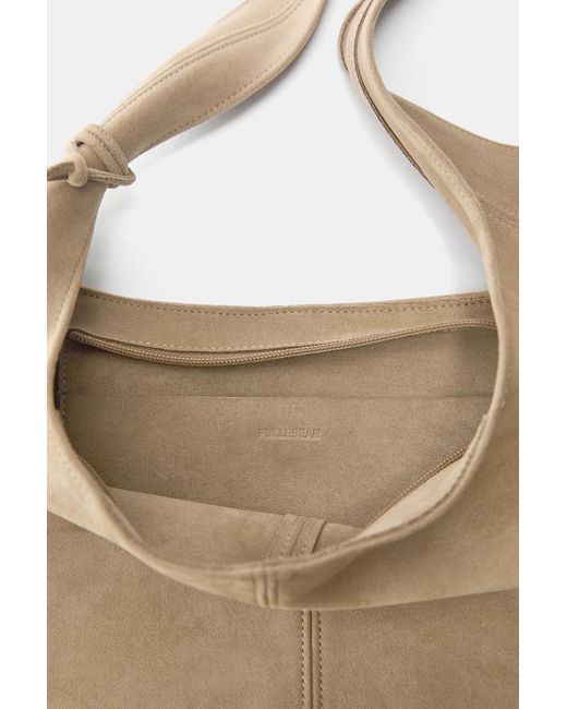 Borsa Shopper Con Decorazione di Pull&Bear in Natural