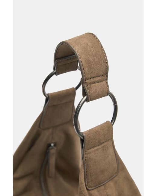 Pull&Bear Blue Shopper Mit Ringen