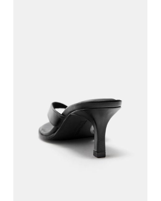 Pull&Bear Black High-Heel Sandals
