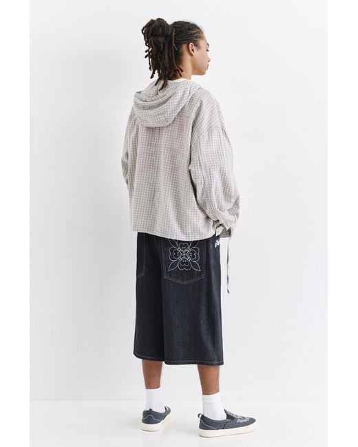 Pull&Bear Super Baggy Jorts in het Blue voor heren