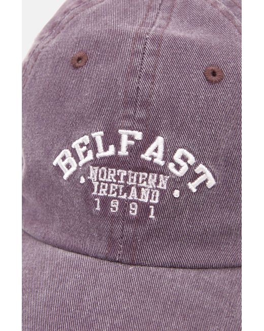 Pull&Bear Purple Basecap Belfast