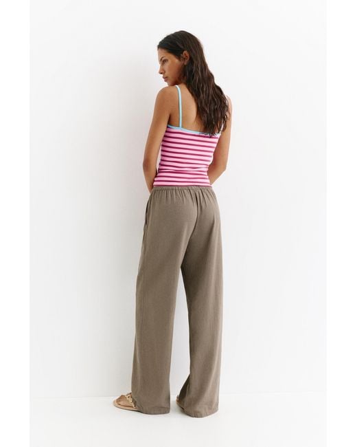 Pull&Bear Red Thin Strap Top