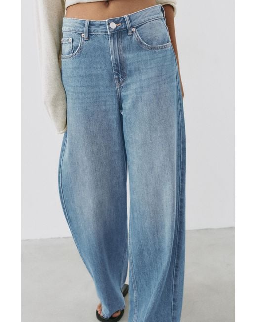 Jean Baggy Oversize Pull&Bear en coloris Blue