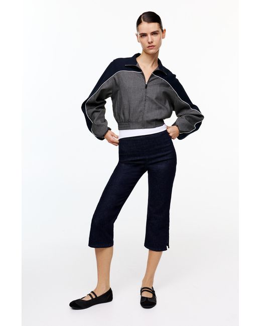 Pull&Bear Black Colour Block Panel Jacket