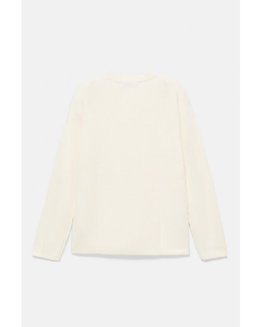 Pull&Bear Geborduurde Trui in het Natural voor heren