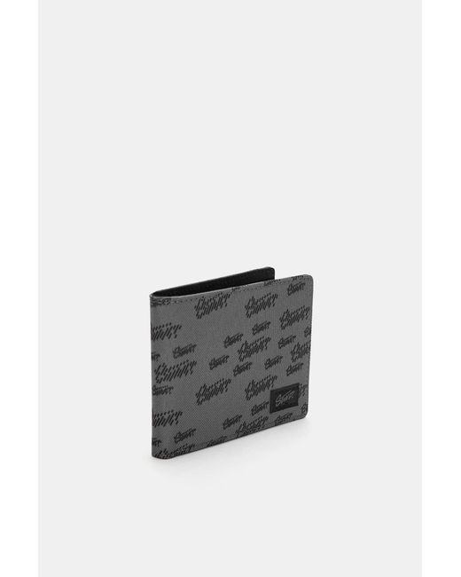 Pull&Bear Gray Nylon Stwd Wallet for men