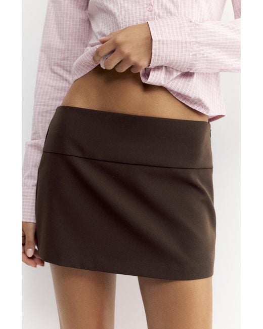 Mini Jupe Culotte Pull&Bear en coloris Brown