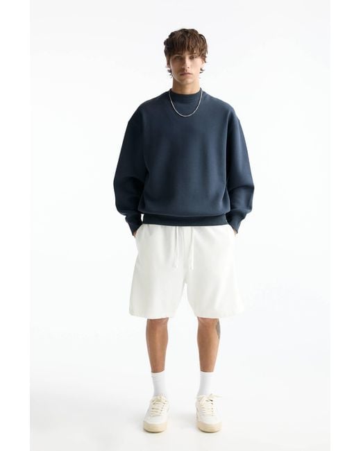 Pull Bear Bermuda Jogging Shorts in Blue for Men Lyst UK
