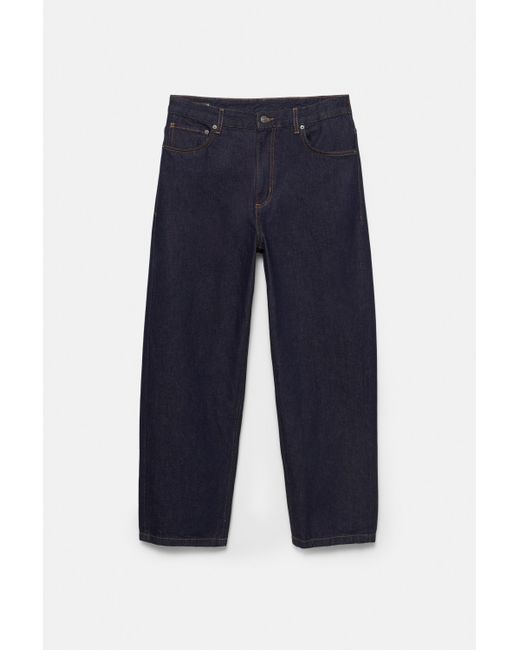 Pull&Bear Blue Baggy Jeans for men