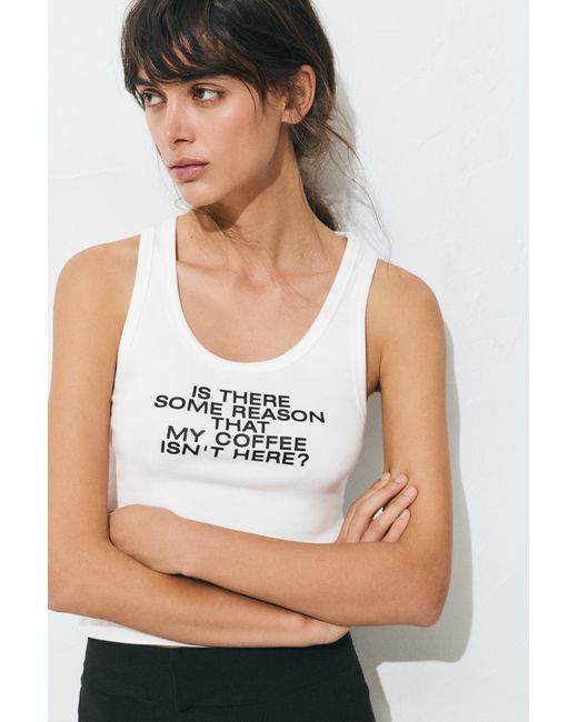 Pull&Bear White The Devil Wears Prada Tank Top