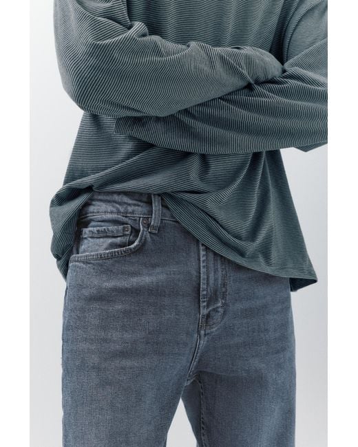 Pull&Bear Black Slim Fit Jeans for men